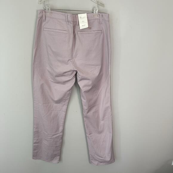 ADRIANO GOLDSCHMIED Standard Issue Khaki Pants Straight Leg Pinkish Color 36 New - Picture 2 of 5